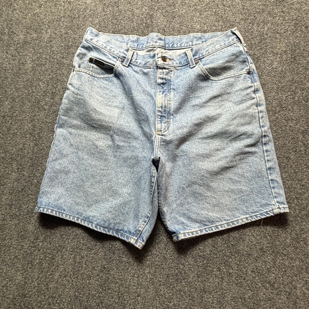 Vintage Y2K Lee Mens Light Wash Denim Jean Shorts 34 Waist Relaxed Fit‎ Blue